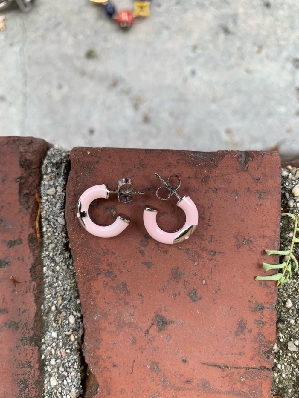 Louis Vuitton Pink Creole Miss LV Earrings with Box and dustbag